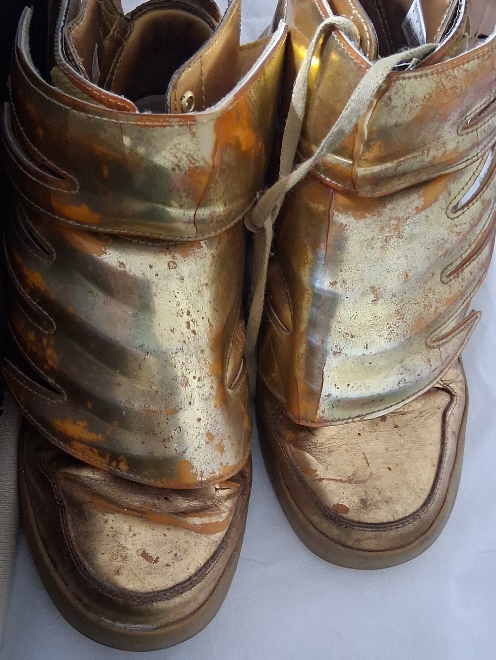 Jeremy Scott 3.0 Gold High-Top Sneakers